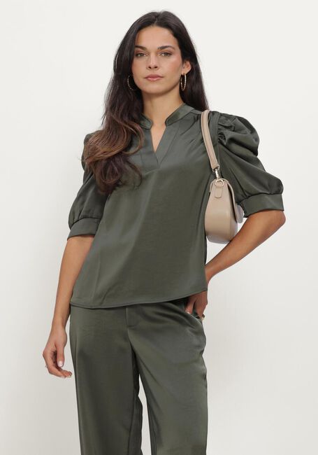 NEO NOIR ROELLA HEAVY SATEEN BLOUSE Blouses en vert - large