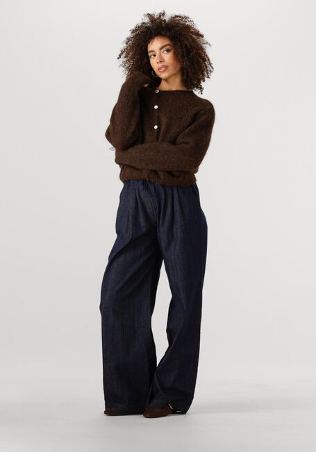 Bruine BY-BAR Trui CLEO NATURAL CARDIGAN - large
