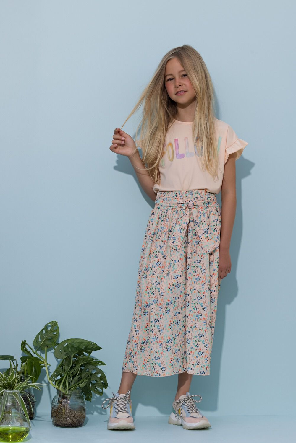 NONO SASHA CULOTTE BLOSSOM AOP PANTS Sable Omoda