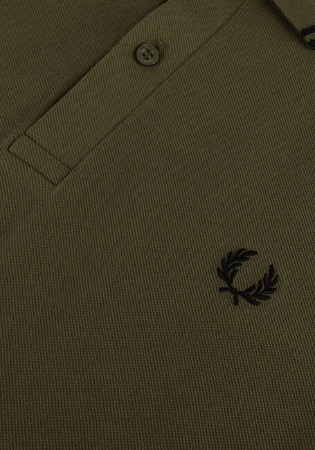 FRED PERRY Polo LS TWIN TIPPED SHIRT en vert - large