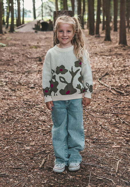 YOUR WISHES Pull FLOWER KNIT CHUNKY SWEATER en multicolore - large