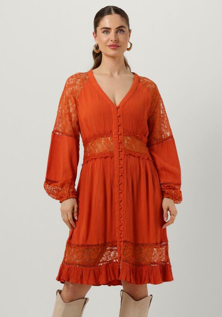 Y.A.S. Mini robe YASMEZA LS DRESS S. en orange - large