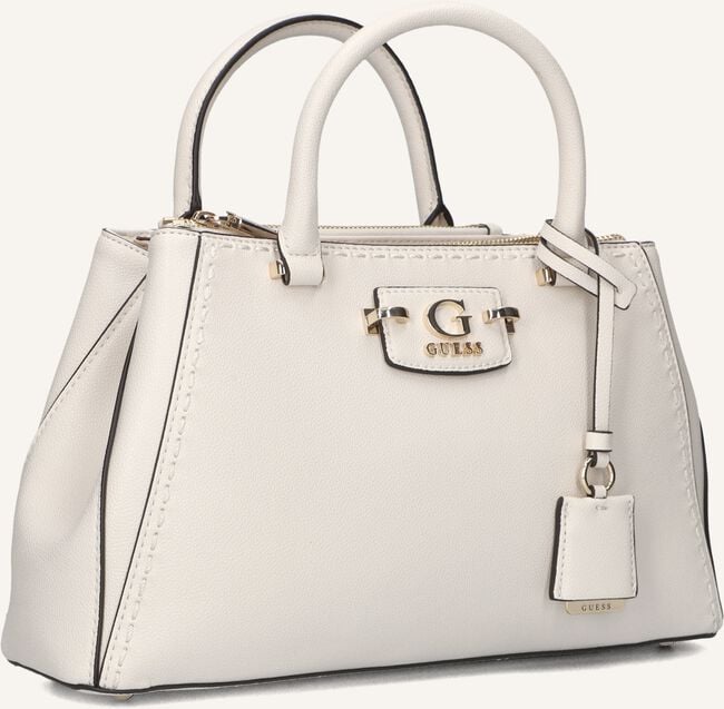 Witte GUESS Handtas NASTRA SOCIETY SATCHEL Witte GUESS Handtas NASTRA SOCIETY SATCHEL - large