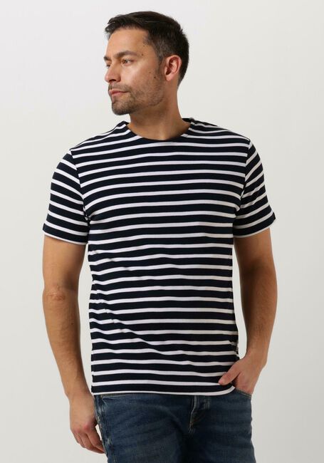 SELECTED HOMME T-shirt SLHBRIAC STRIPE SS O-NECK TEE Bleu/blanc rayé - large