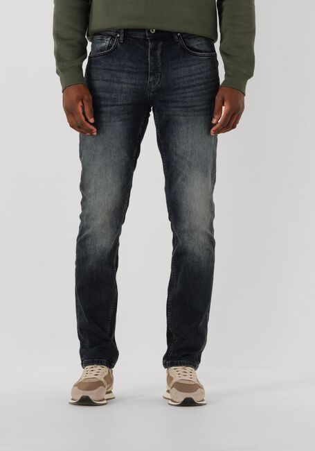 Donkerblauwe PURE PATH Slim fit jeans THE RYAN SLIM FIT JEANS - large