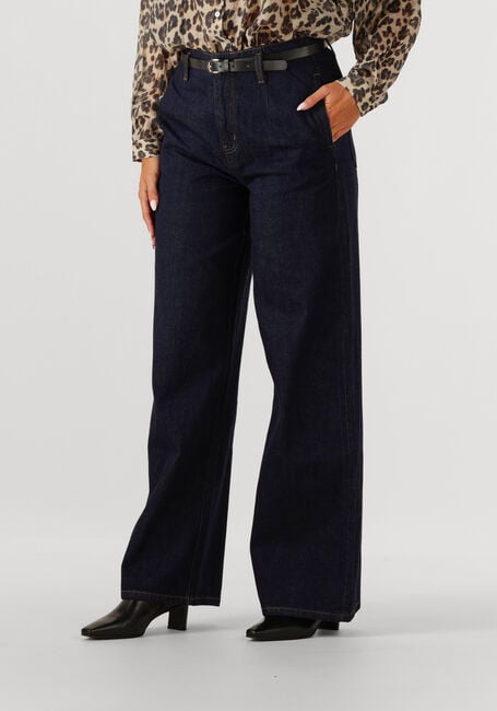 WITHBLACK Pantalon large WBLMILA HW WIDE DENIM PANT Bleu foncé - large