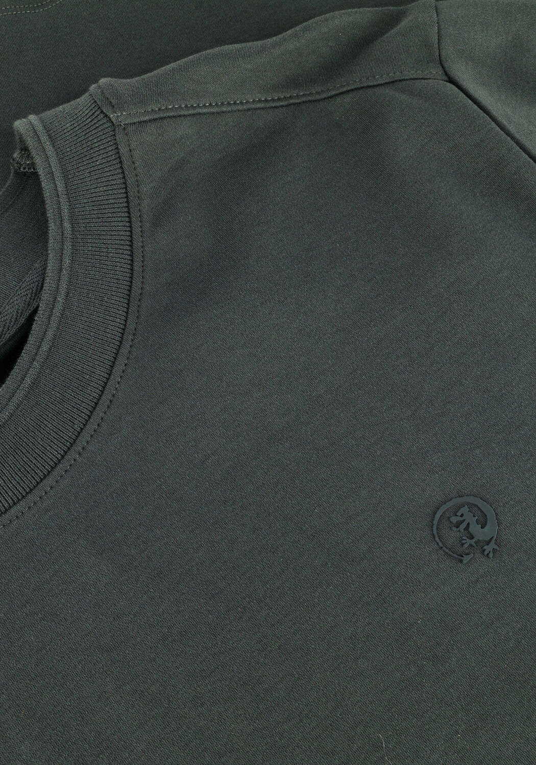 CAST IRON T-shirt SHORT SLEEVE R-NECK REGULAR FIT INTERLOCK en vert - large