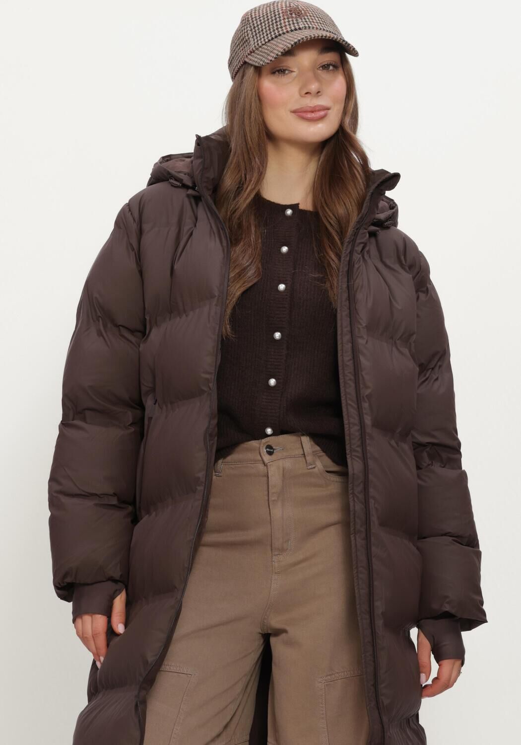 Bruine NEO NOIR Jassen VIVIANA C PUFFER JACKET - large