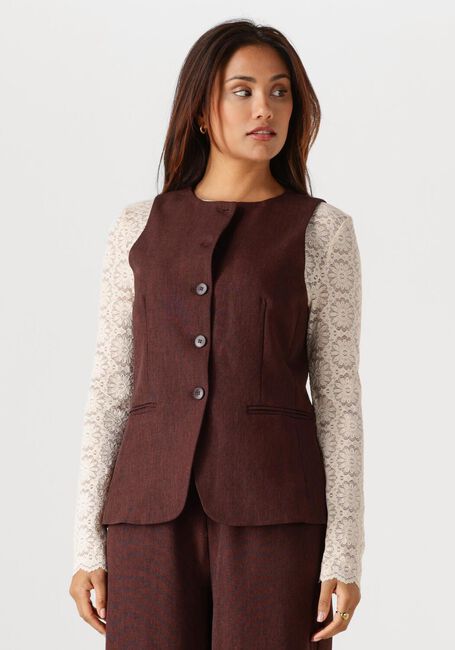 YDENCE Gilet GILET MELLIE en marron - large