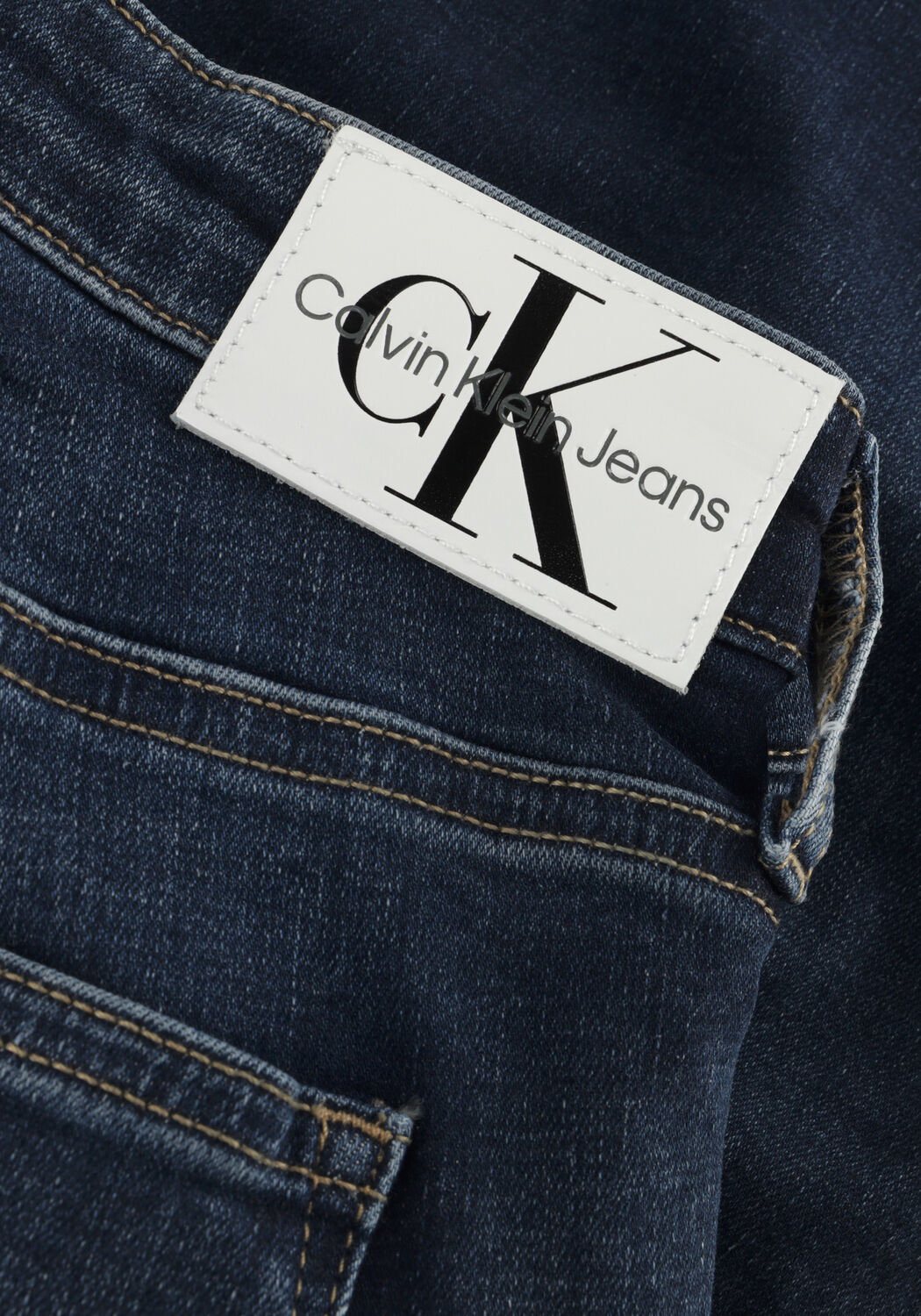 CALVIN KLEIN Skinny jeans HIGH RISE SUPER SKINNY ANKLE Bleu fonc&eacute; - large
