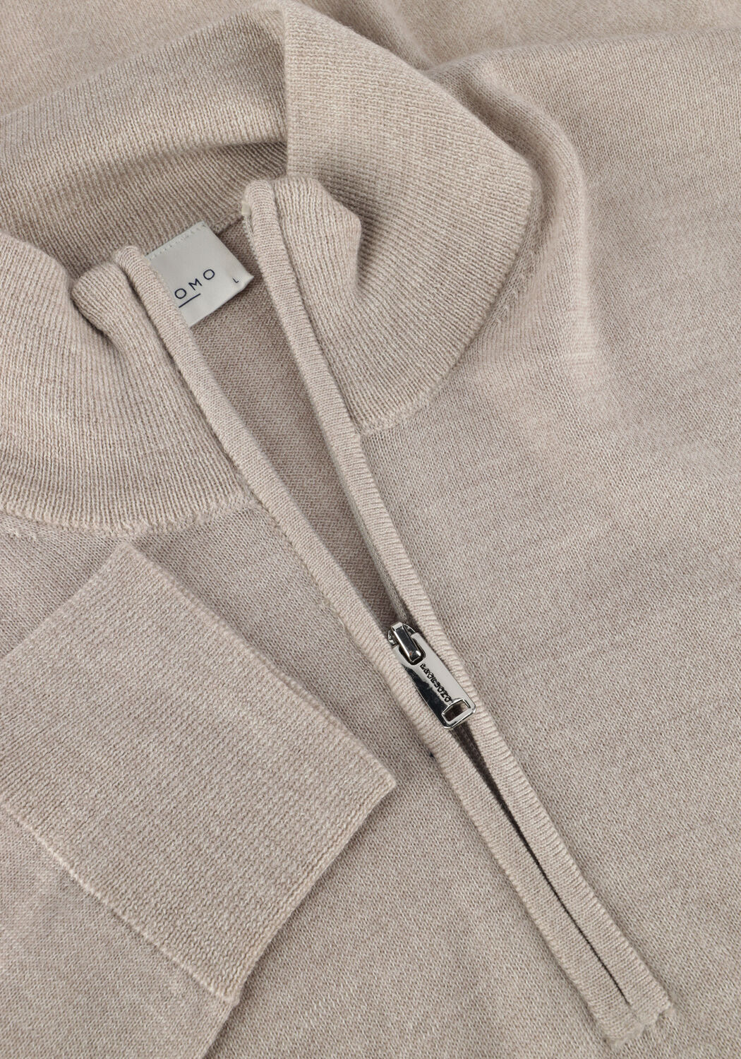 PROFUOMO Pull PULLOVER HALF ZIP en beige - large