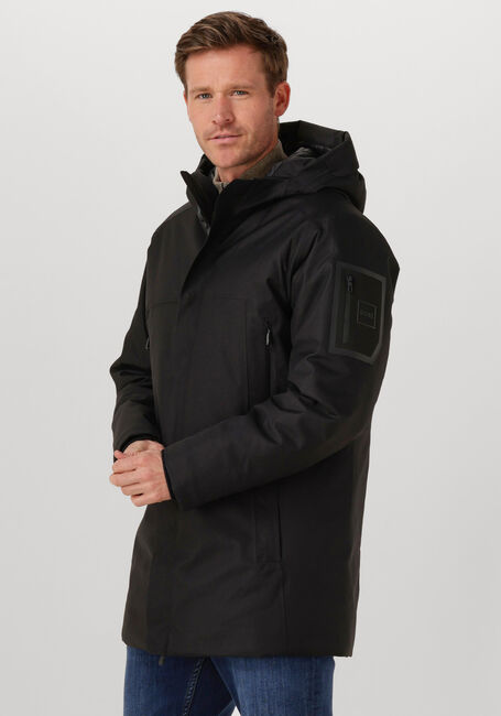Zwarte BOSS GREEN Jassen OW_HEXATECH PARKA - large