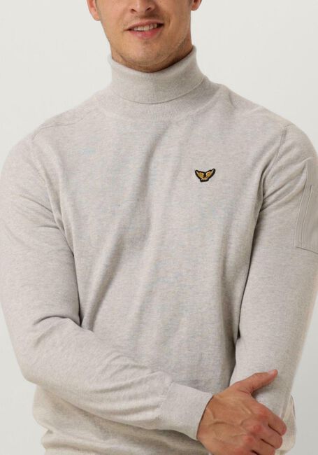 PME LEGEND Col roulé TURTLENECK COTTON ELITE KNIT Gris clair - large
