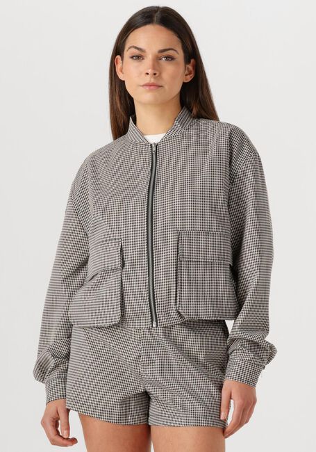 ALIX THE LABEL Jack LADIES WOVEN CROPPED BOUCLE JACKET en beige - large
