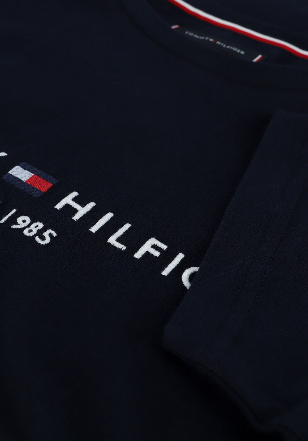 Blauwe TOMMY HILFIGER T-shirt TOMMY LOGO TEE - large