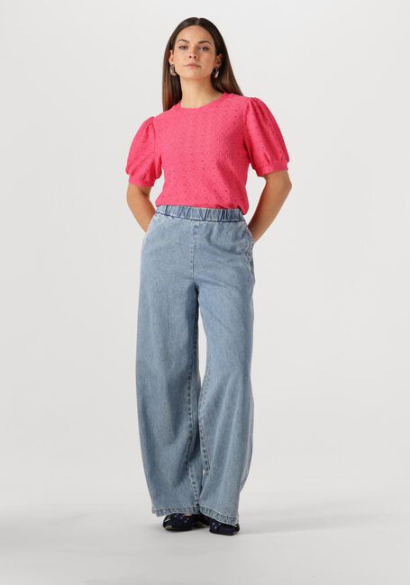 Roze OBJECT T-shirt OBJLAILA S/S RE TOP - large