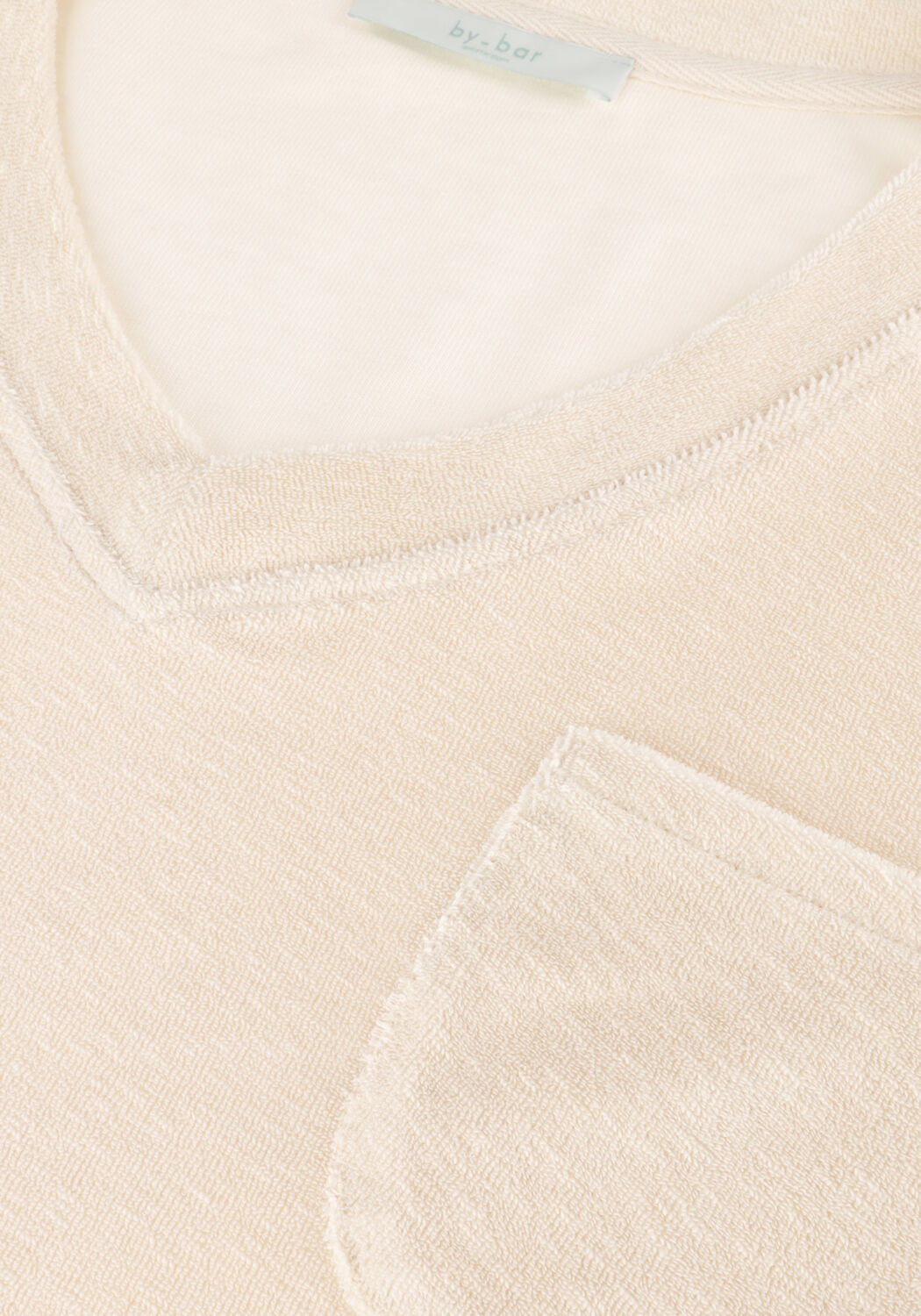 BY-BAR Haut TYLER SLUB TOP &Eacute;cru - large