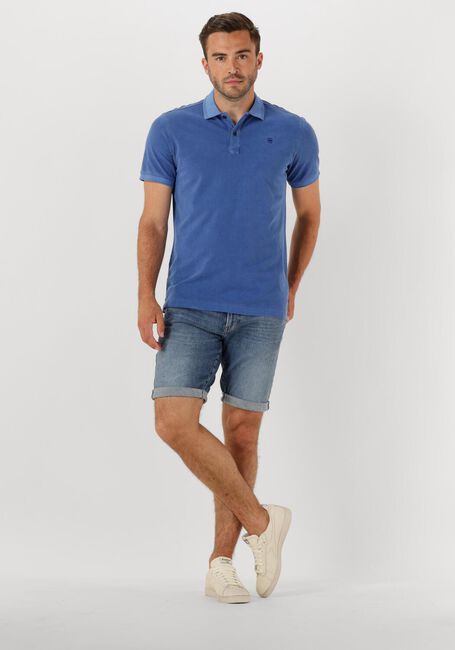 Blauwe G-STAR RAW Jeans 3301 SLIM SHORT - large