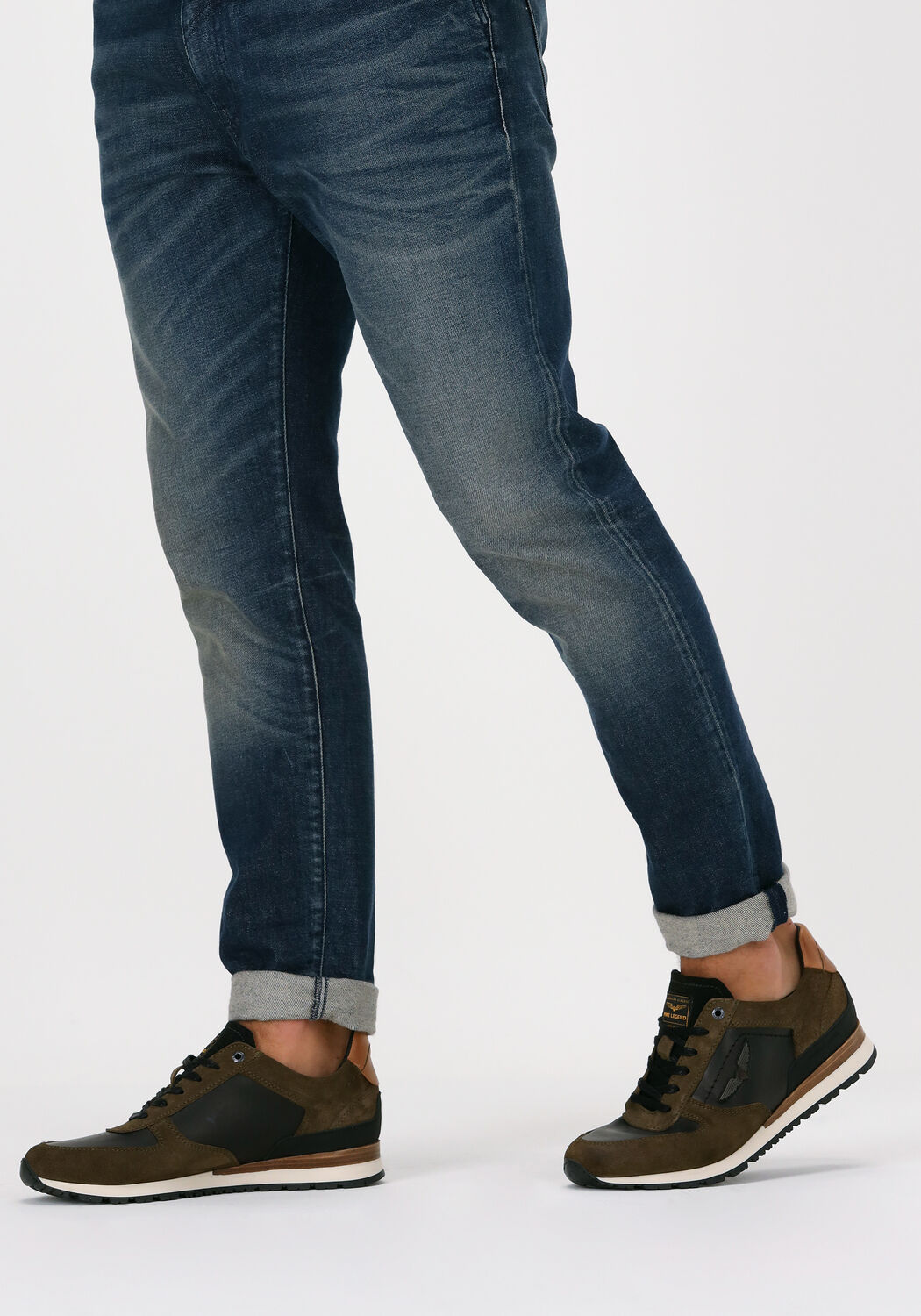 Groene PME LEGEND Sneakers LOCKPLATE - large