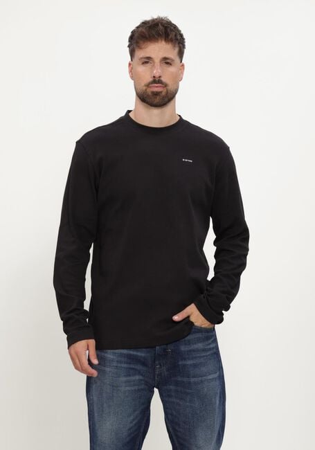 G-STAR RAW Chandail TRUE REGULAR R T L\S en noir - large