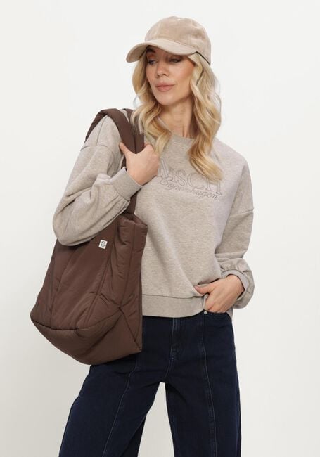 MSCH COPENHAGEN Chandail MSCHBRAWLEY BRIENA LOGO SWEATSHIRT en beige - large