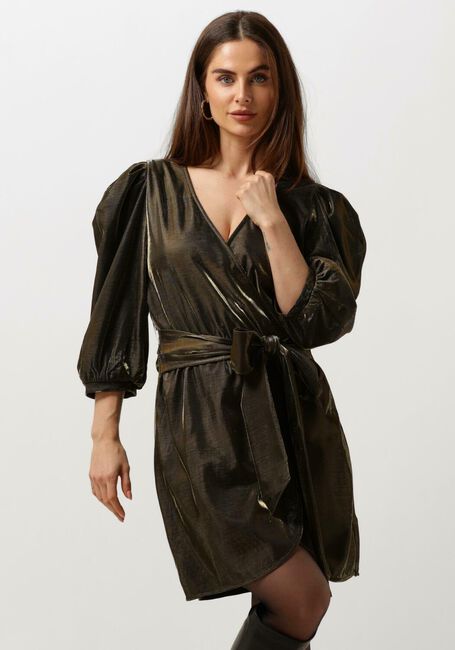 AAIKO Mini robe GISA PES 189 DRESS en or - large