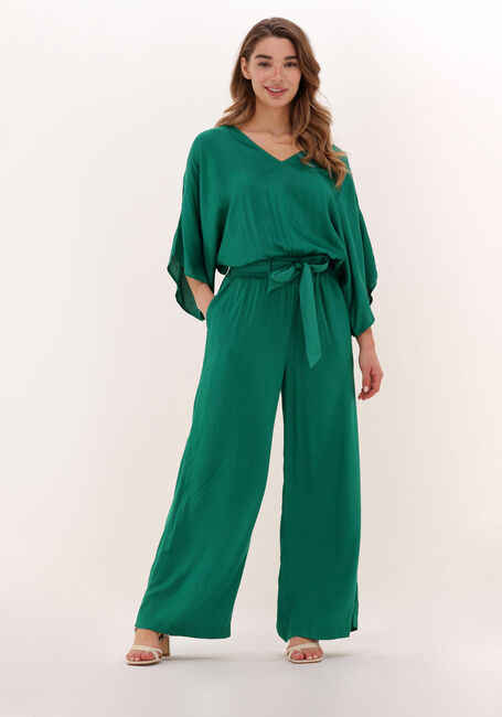 SUMMUM Combinaison JUMPSUIT VISCOSE SATIN en vert - large