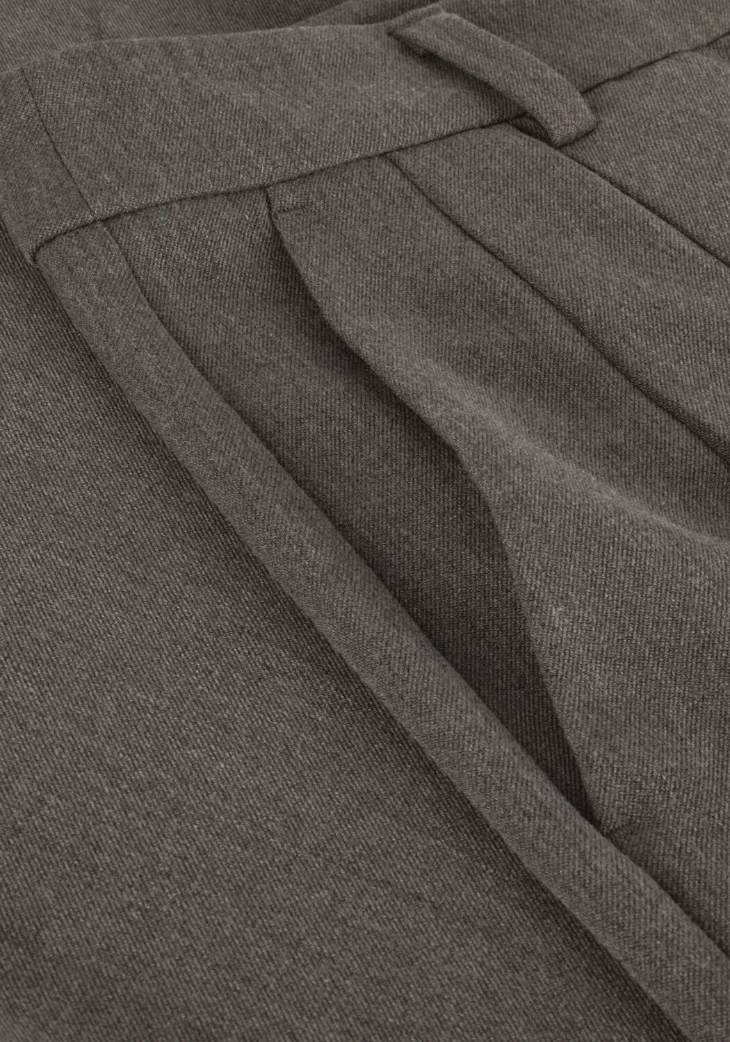 Donkergrijze MSCH COPENHAGEN Wijde broek MSCHHENRIKA HW PANTS - large