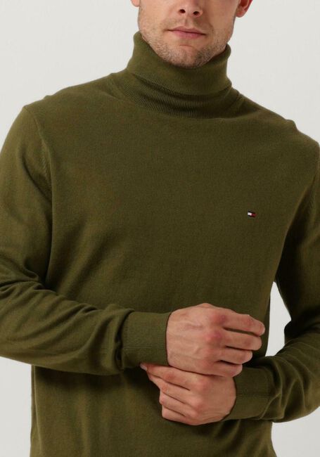 TOMMY HILFIGER Col roulé PIMA ORG CTN CASHMERE ROLL NECK Vert foncé - large