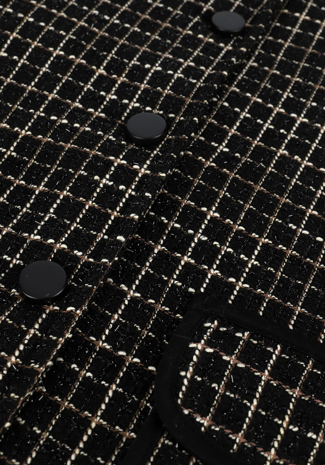 MOS MOSH Jack SAGIE SHINY CHECK JACKET en noir - large