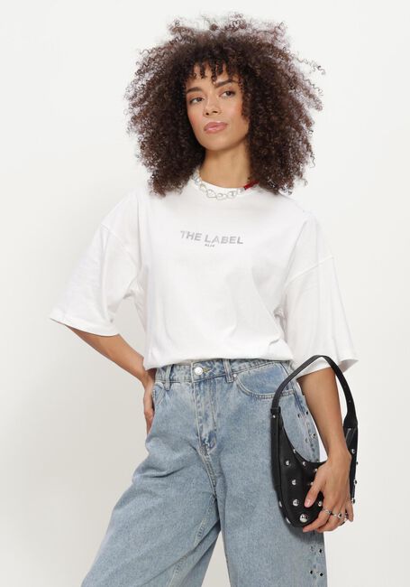 ALIX THE LABEL T-shirt LADIES KNITTED THE LABEL T-SHIRT en blanc - large