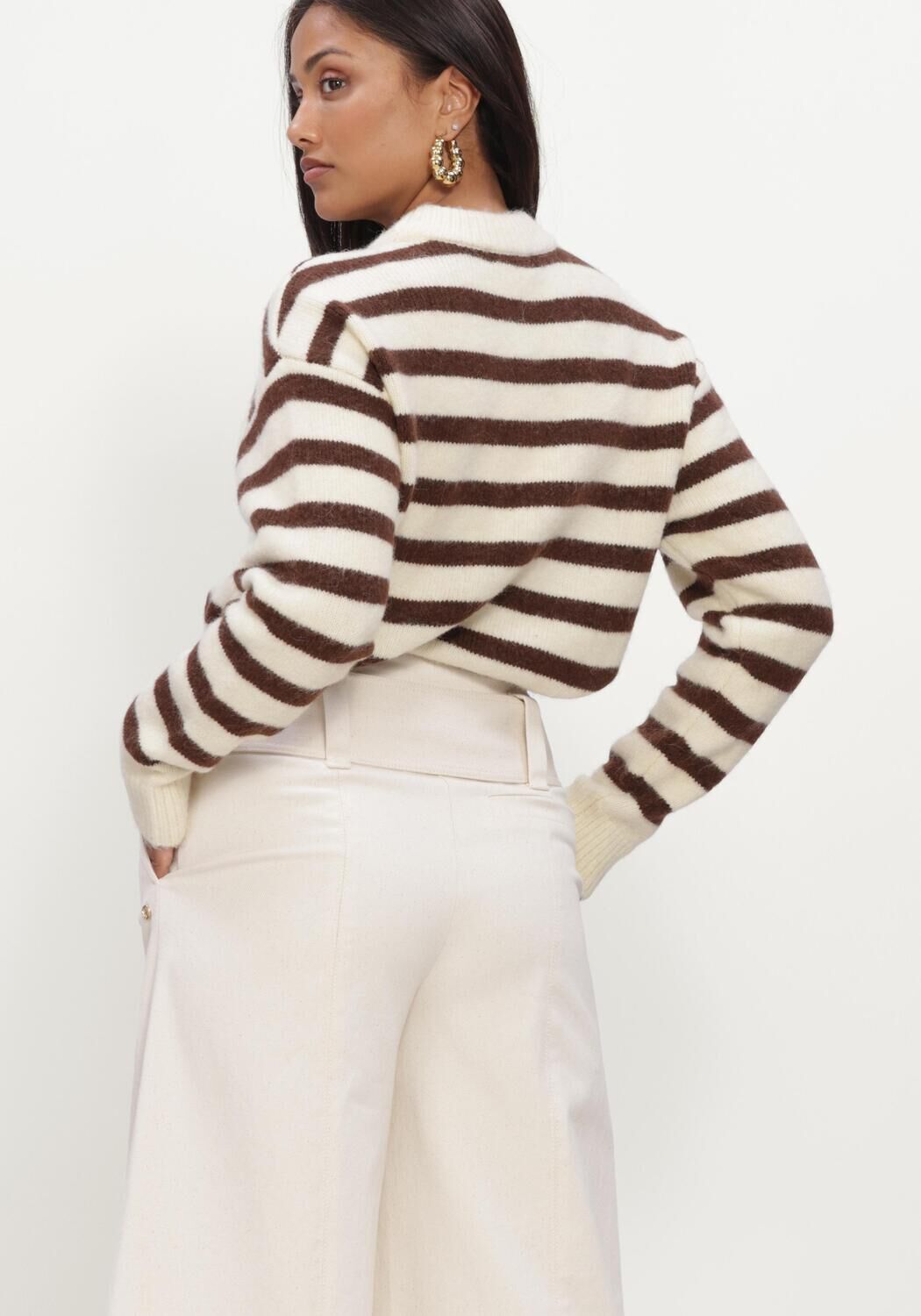 Creme JOSH V Trui IZE SWEATER - large