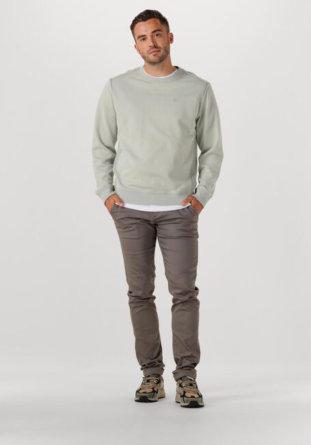 Lichtgrijze CAST IRON Trui REGULAR FIT TWILL - large