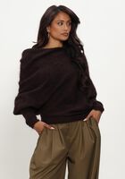 Bruine GESTUZ Trui GZDEBBIE DRAPE PULLOVER