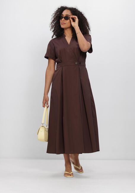 CO'COUTURE Robe midi ELARACC WRAP SS DRESS en marron - large