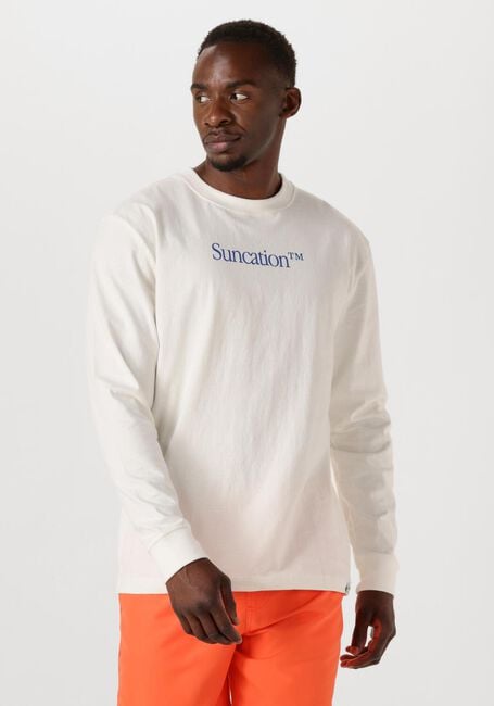 SHIWI T-shirt MEN JUDE REGULAR LONGSLEEVE SUNCATION en blanc - large