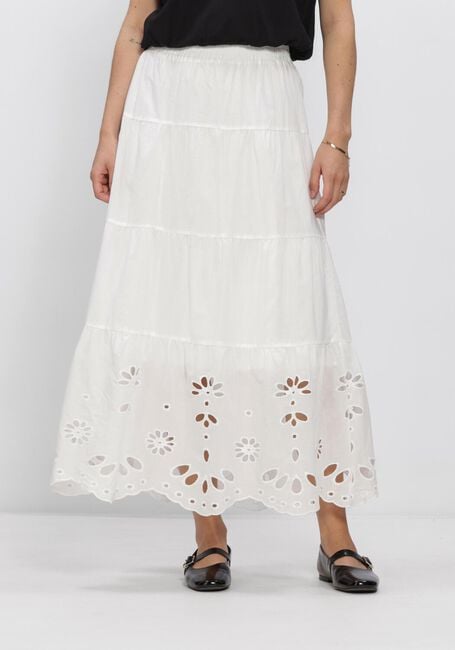 Witte Y.A.S. Rokken YASLINE HW LONG SKIRT - large