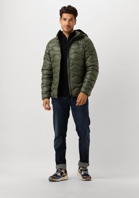 Groene PEAK PERFORMANCE Gewatteerde jas M HELIUM DOWN HOOD JACKET - large