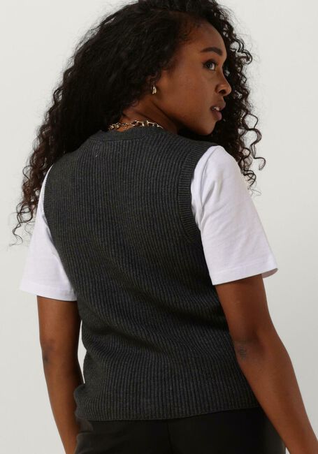 OBJECT Gilet OBJMALENA S/L KNIT VEST DIV en gris - large