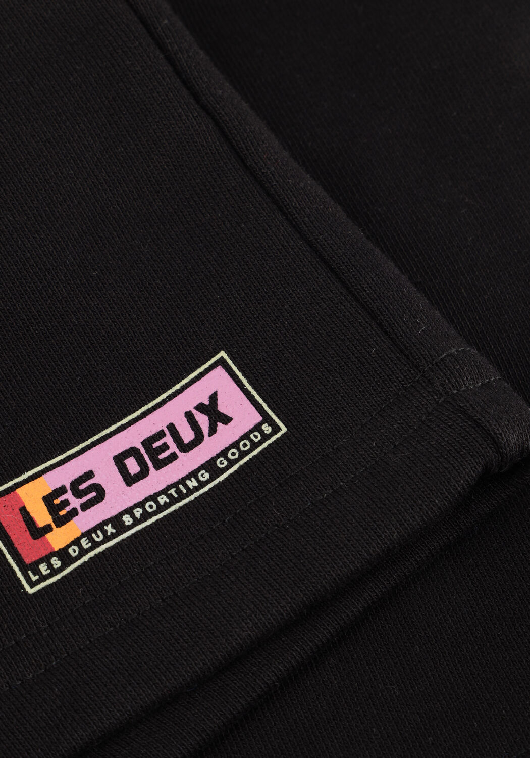 Zwarte LES DEUX Korte broek SPORT LOGO SWEATSHORTS - large
