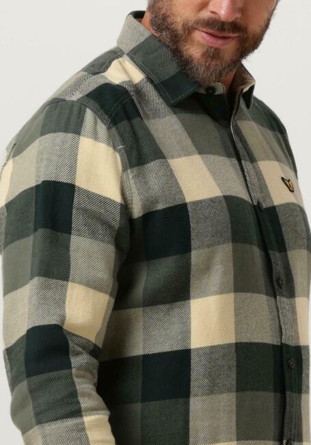 PME LEGEND Surchemise LONG SLEEVE SHIRT HEAVY CTN TWILL CHECK en vert - large