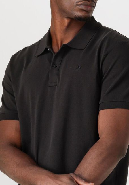 Zwarte SCOTCH & SODA Polo LOGO PIQUE POLO - large