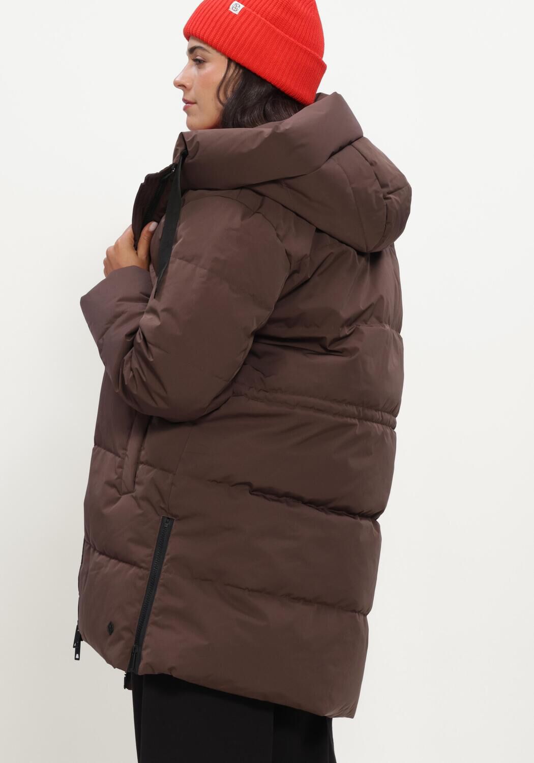 Bruine MSCH COPENHAGEN Gewatteerde jas MSCHMOLA PAVINARIA JACKET - large