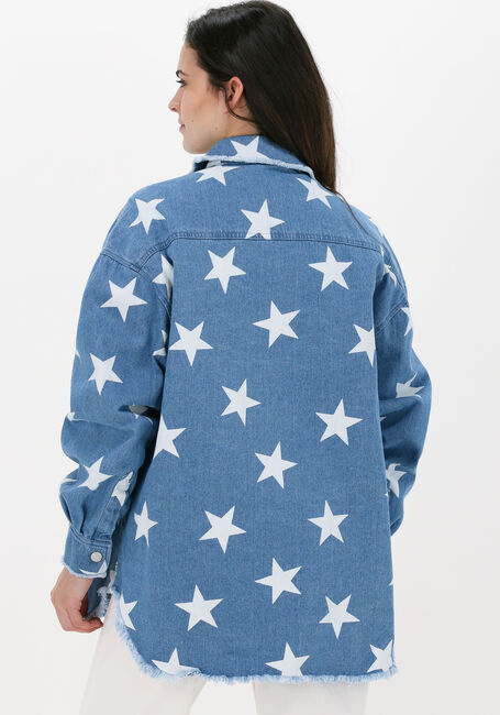 COLOURFUL REBEL SABRINA STAR UTILITY BLOUSE Blouses en bleu - large