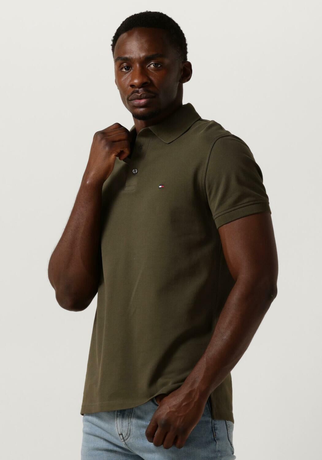 TOMMY HILFIGER Polo 1985 SLIM POLO Vert fonce Omoda