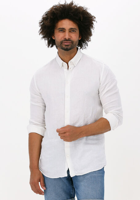 Gebroken wit SELECTED HOMME Casual overhemd SLHREGKYLIAN-LINEN SHIRT - large