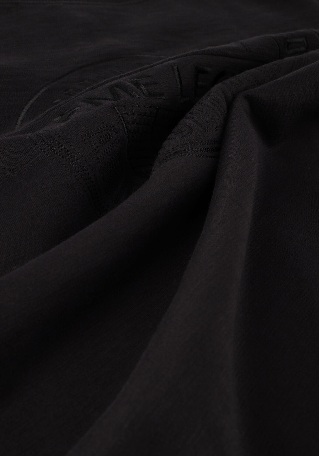 PME LEGEND Pull CREWNECK SLUB-LOOK JACQUARD SWEAT en noir - large