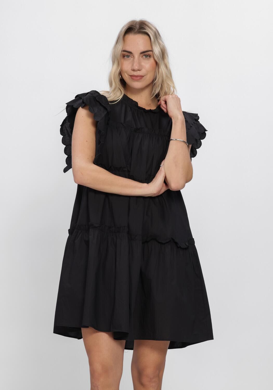 Zwarte OBJECT Mini jurk OBJHOPE S/L DRESS - large