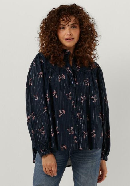 Donkerblauwe LOLLYS LAUNDRY  CARA SHIRT - large