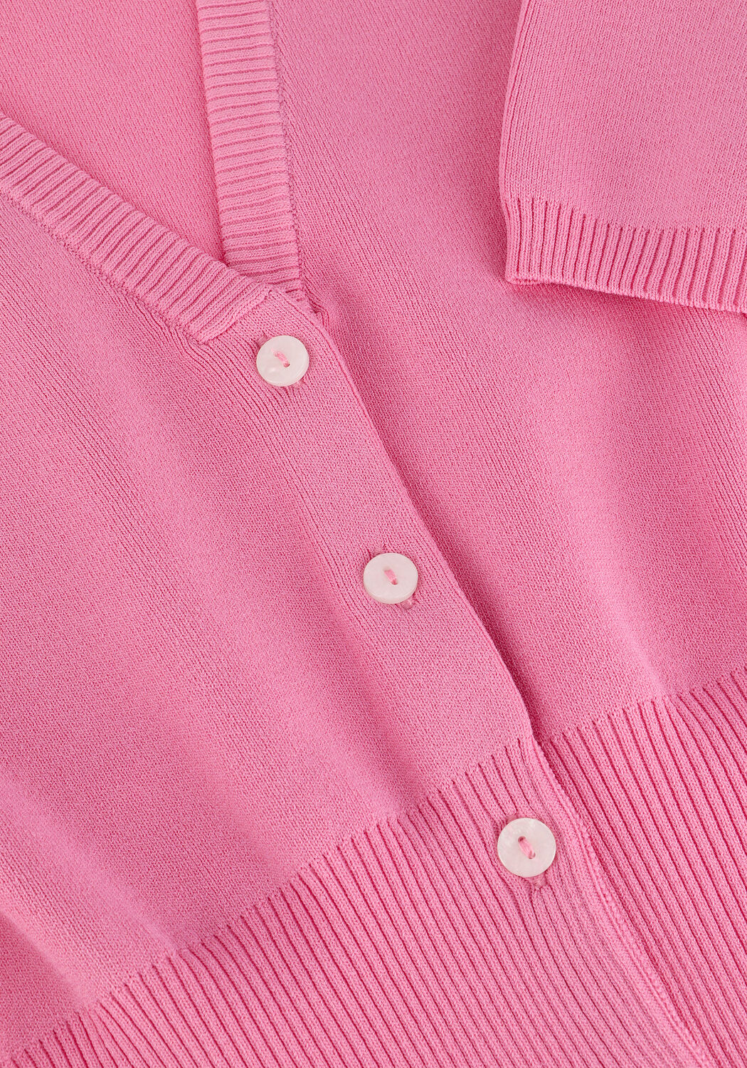 GESTUZ Gilet MATTHEAGZ SS RIB CARDIGANV en rose - large